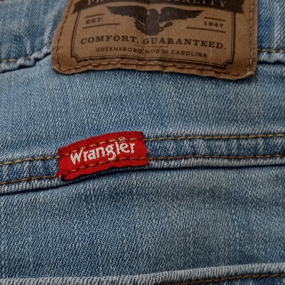 Wrangler Slim Straight Blue Jeans Tag 32/30 (Actual 30/29) - Picture 8 of 11